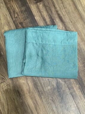 Mainstays Aqua Sheer Curtain Panel set of 2